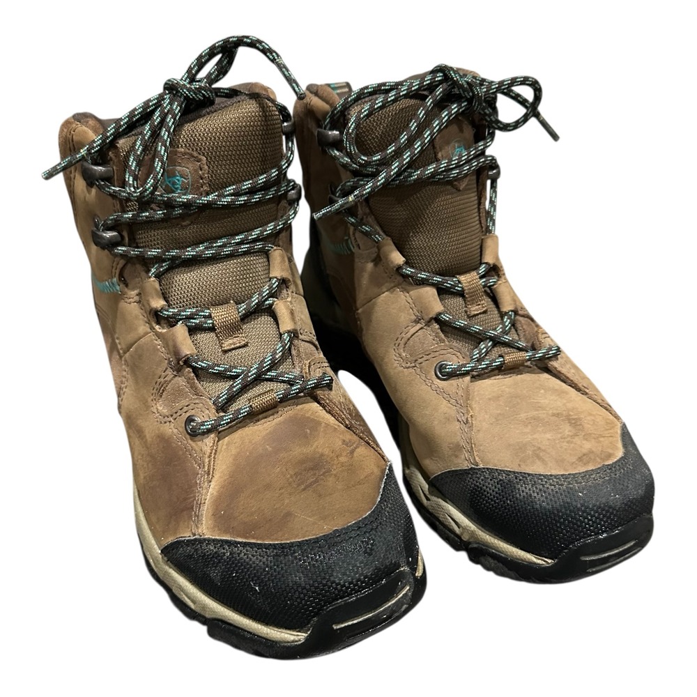 Ariat Skyline Mid Waterproof Boots Women's 9B Brown Leather Hiking